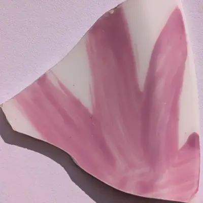 Rose pink lustre, fired